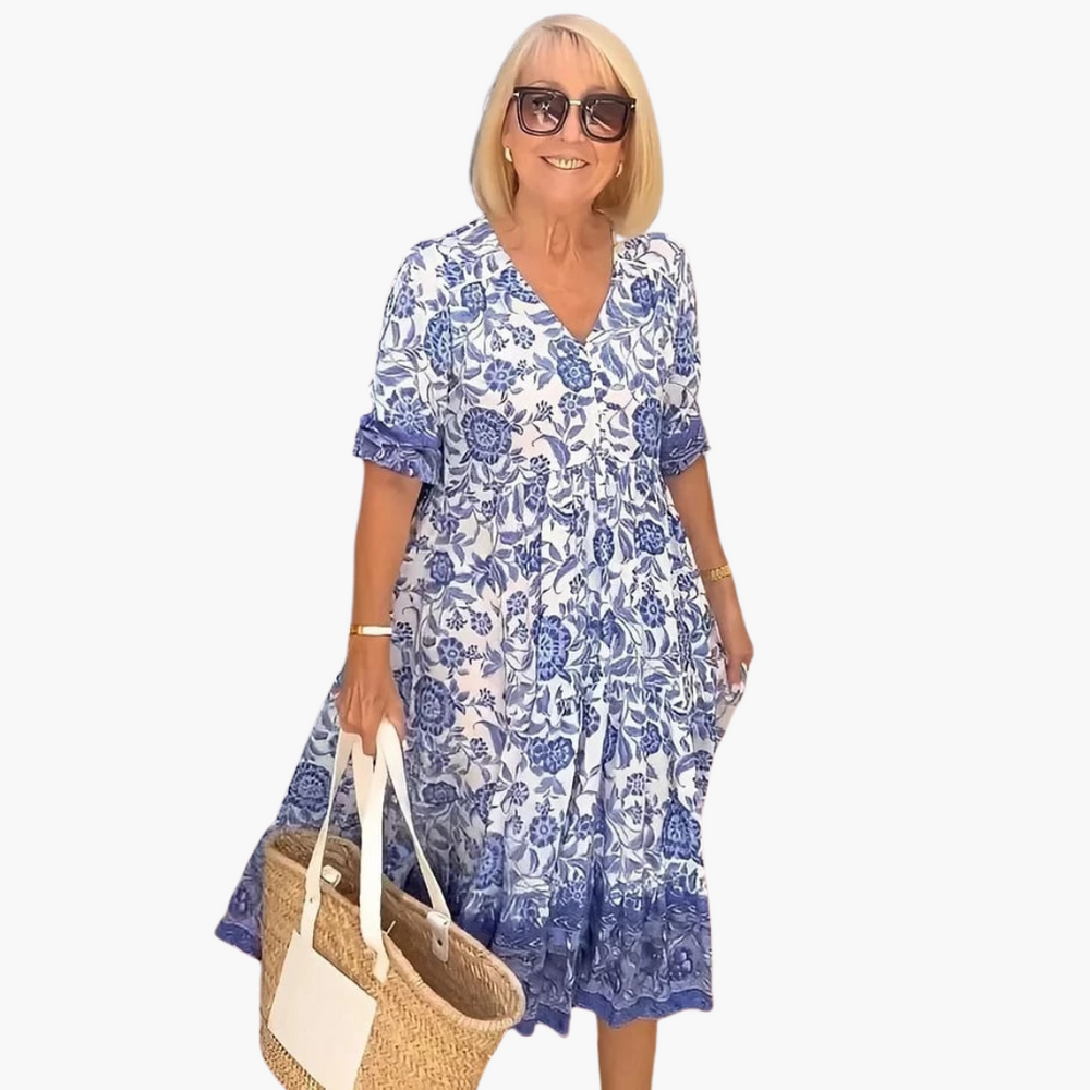 Silke | Robe bohème qui cache votre ventre sans effort