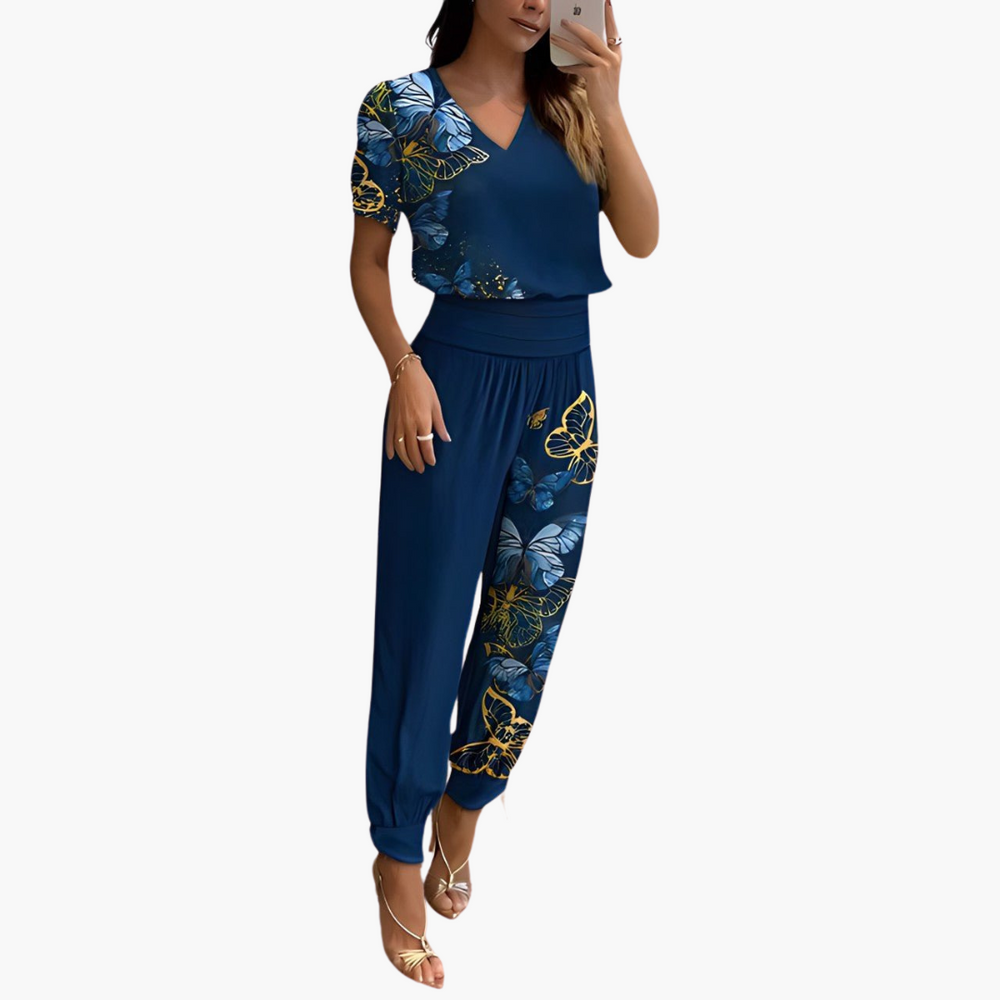 Henriette | Ensemble tendance avec chemisier et pantalon