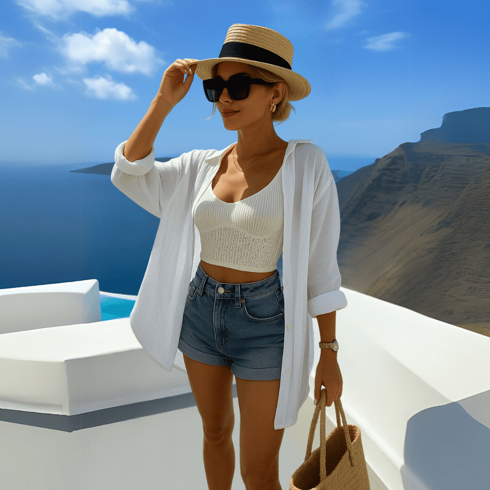 Fashionmoment® Annemiek | Chemisier décontracté style Ibiza