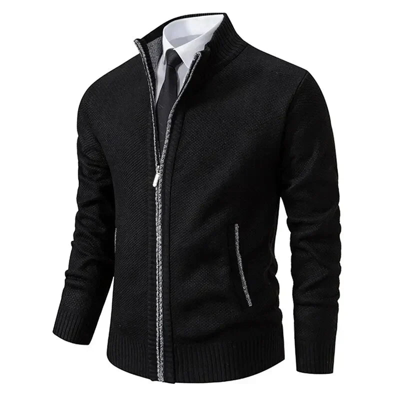 Anton | Pull tricoté avec fermeture éclair et taille