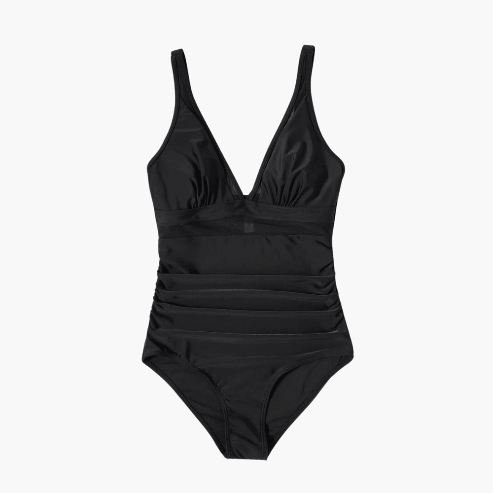 Maillot de bain en maille pour femme – une pièce sexy taille haute