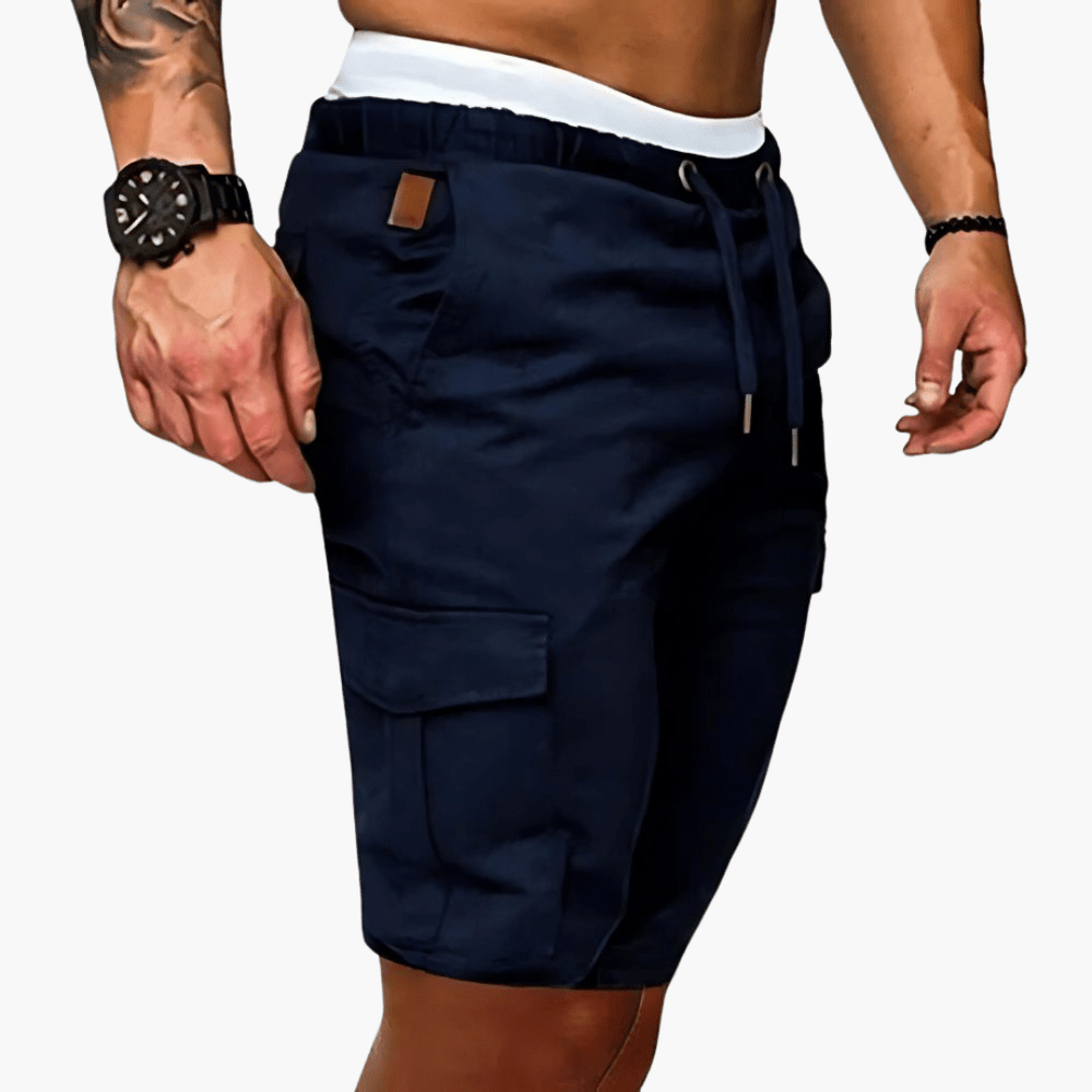 Short cargo avec poches pour homme - style décontracté d'été