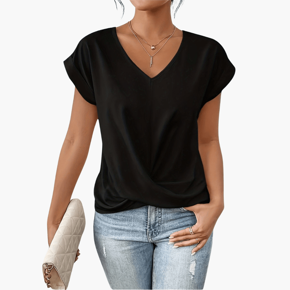 Clara | T-shirt décontracté à décolleté en cœur