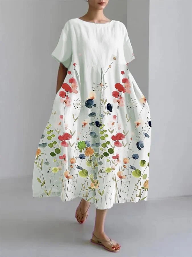 Élise | Robe fleurie fluide