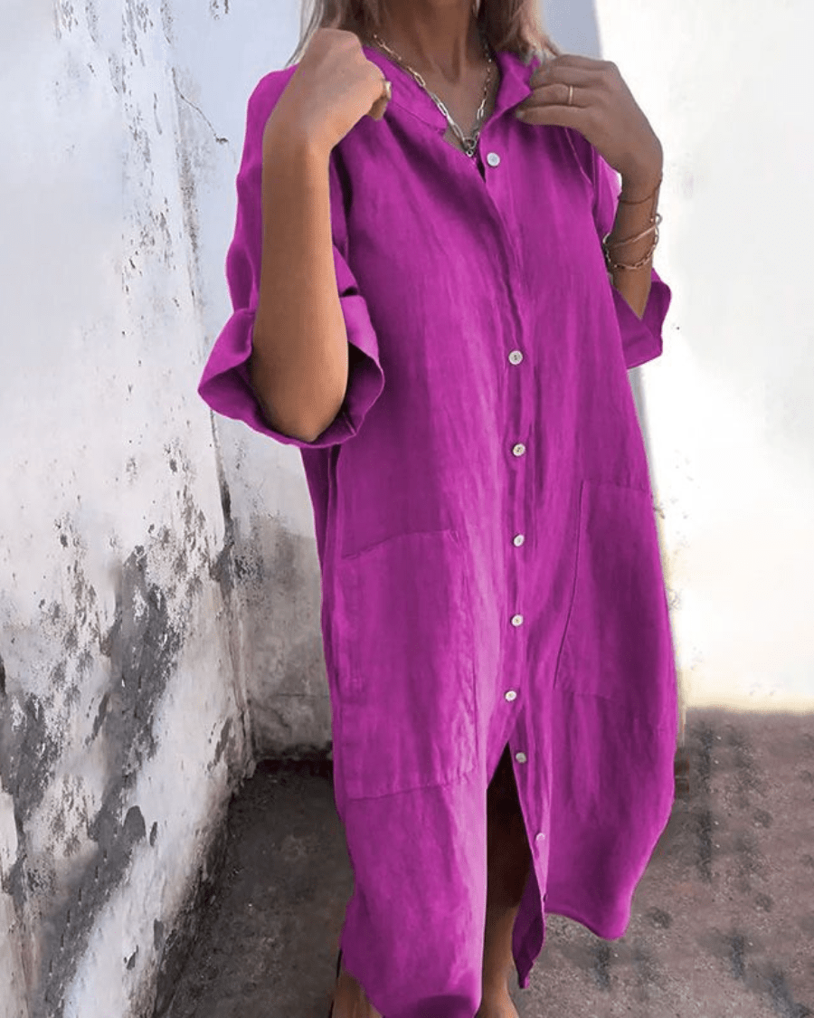 Fashionmoment™ | Robe chemise décontractée style Ibiza
