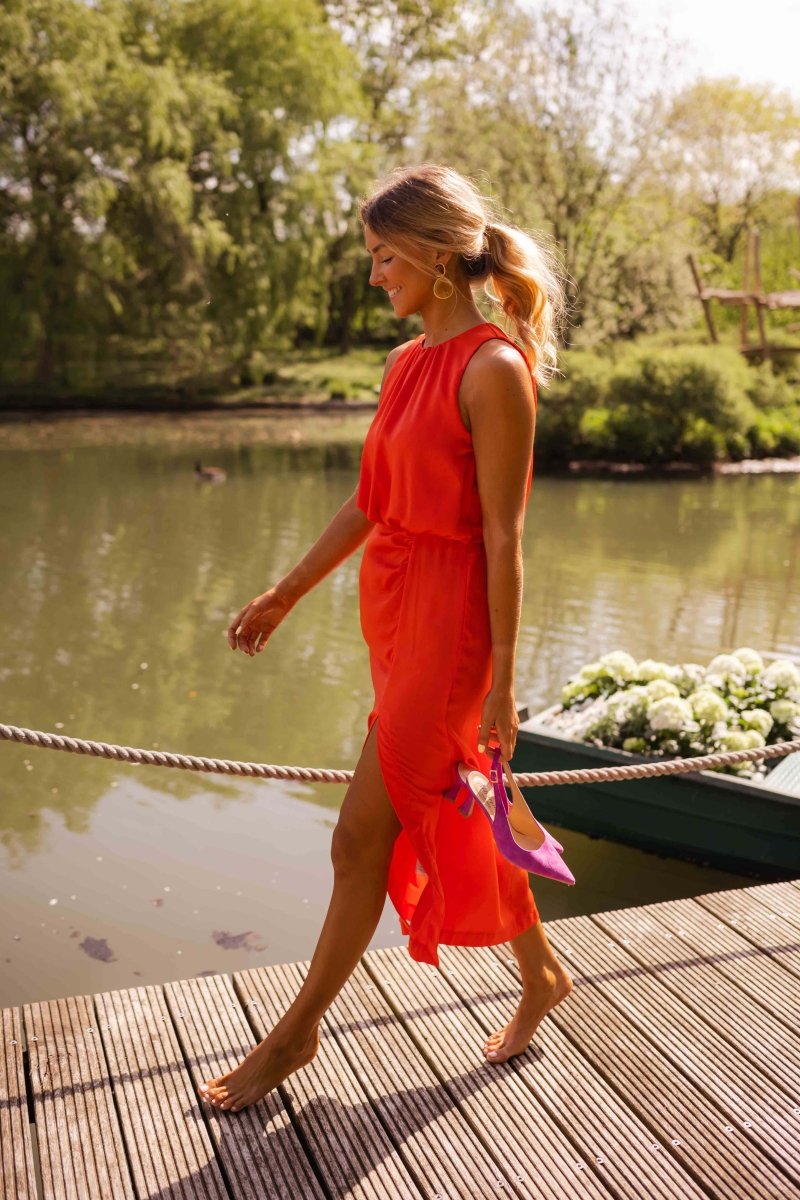 Fashionmoment® Leonie | Robe élégante à encolure ronde