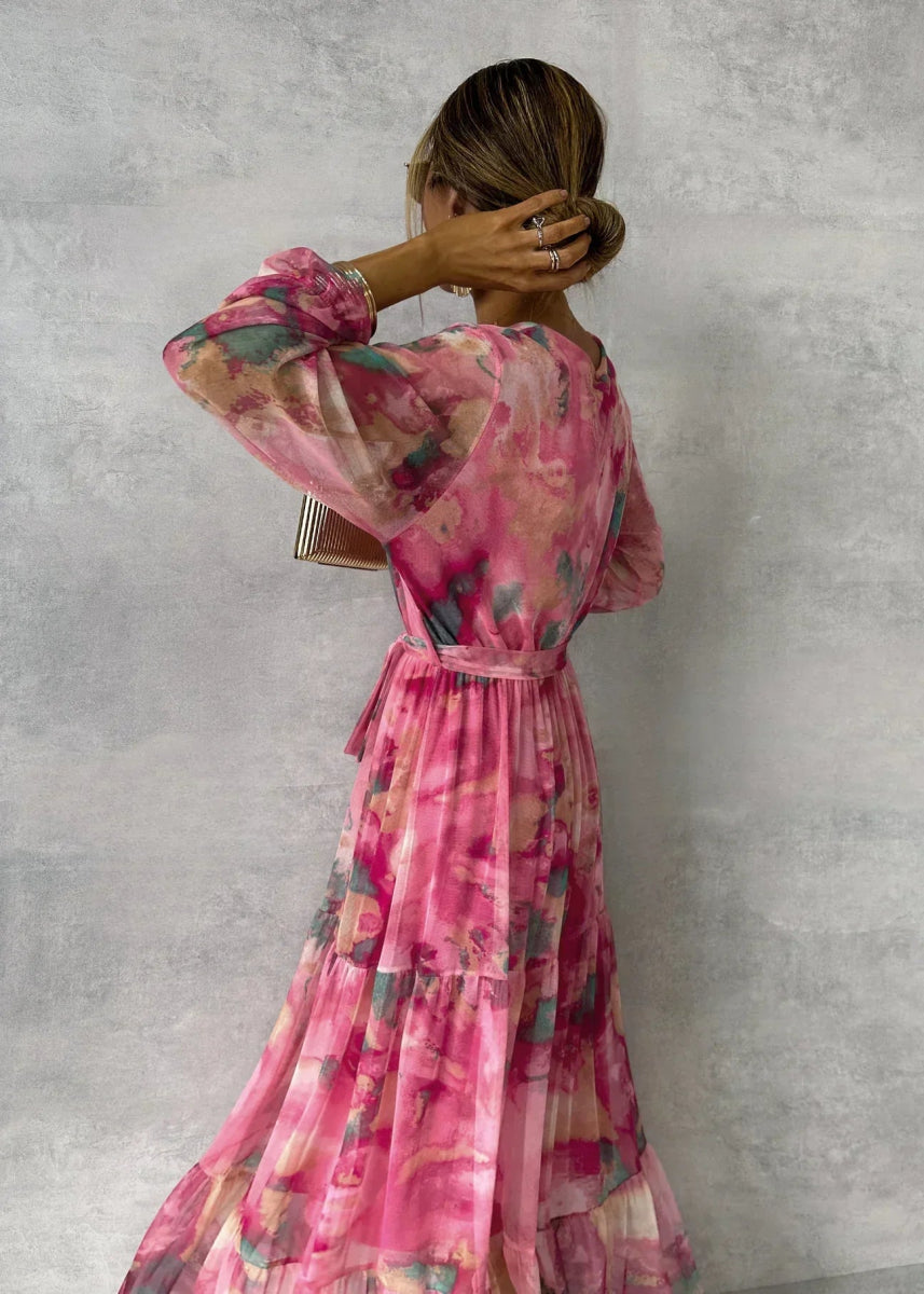 FLORENCE | ROBE ÉLÉGANTE ET FLUIDE AVEC MOTIF FLORAL