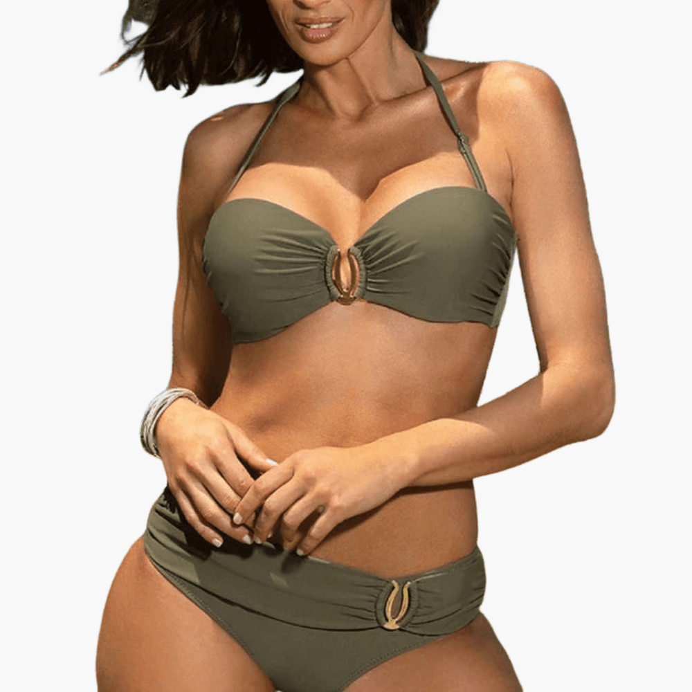Halter-Bikini-Set - Damen Zweiteiler für Strand & Pool
