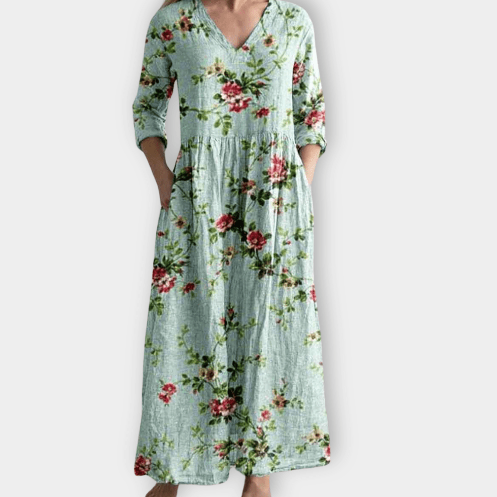 Iduna | Robe longue bohème en tissu doux de qualité supérieure