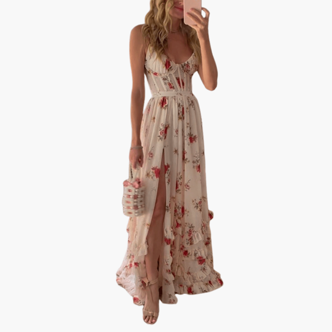 Jutta | Robe longue fleurie