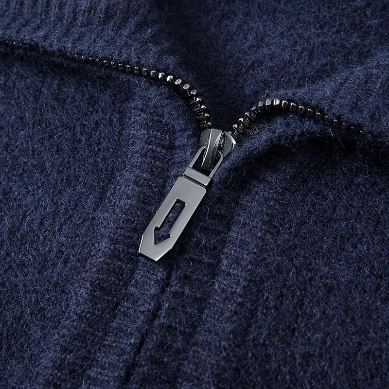Mérinos - Pull demi-zip élégant et confortable