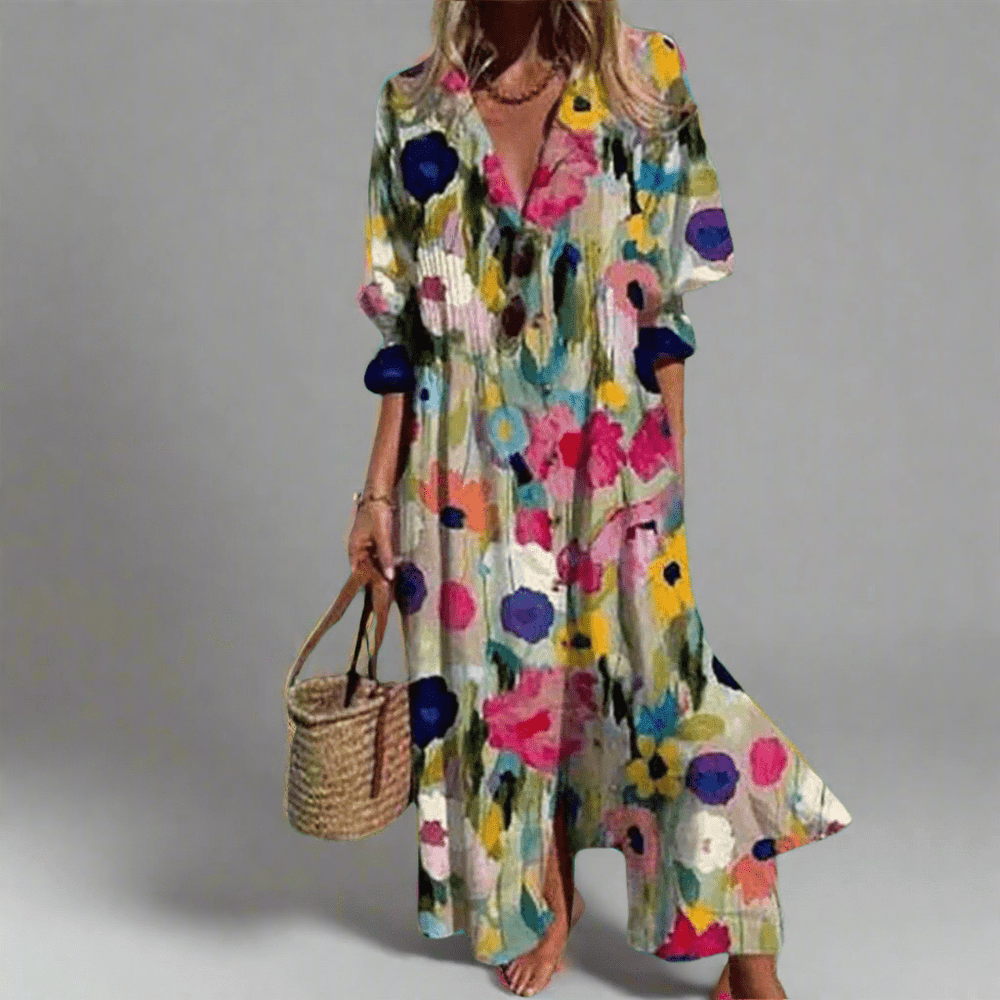 Urmina | Robe longue bohème pour des moments d'été stylés