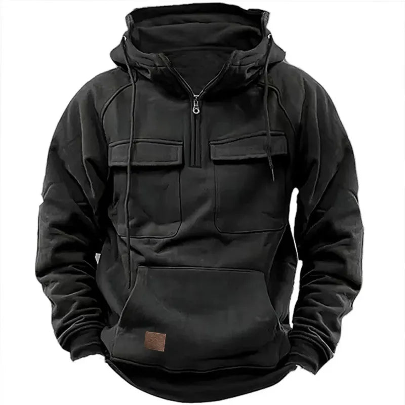 Stoneland Man - Sweat à capuche pour homme avec poche kangourou