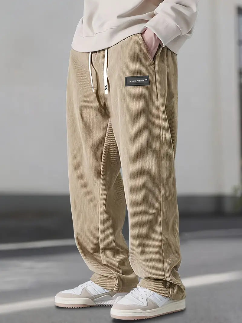 Nouvelle™ | Pantalon droit à taille coulissée avec cordon de serrage