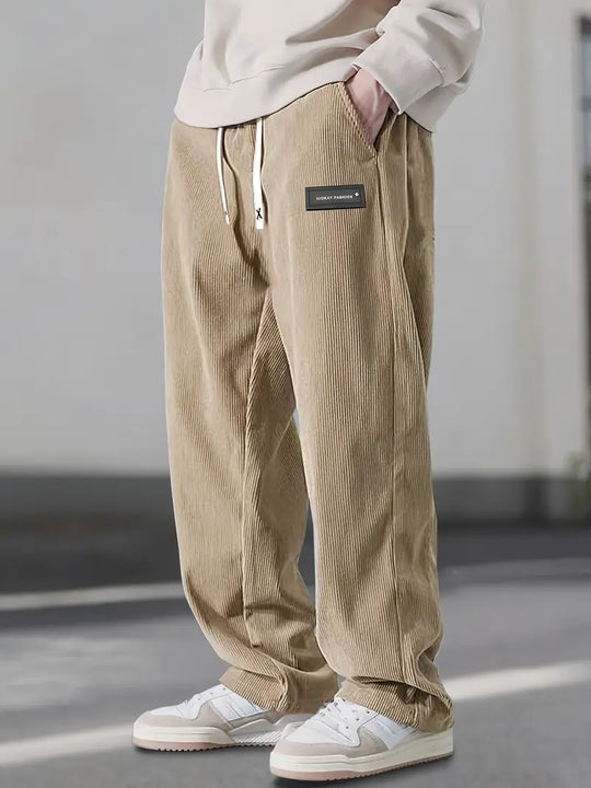 Nouvelle™ | Pantalon droit à taille coulissée avec cordon de serrage
