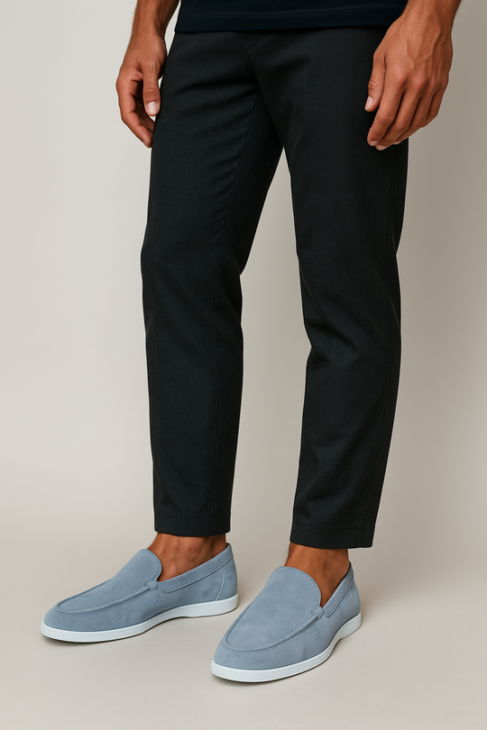 Chaussons élégants en daim