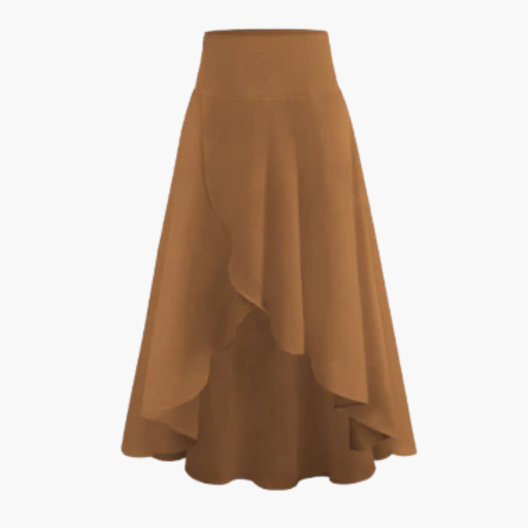 Jupe plissée pour femme - Jupe midi élégante au design plissé 