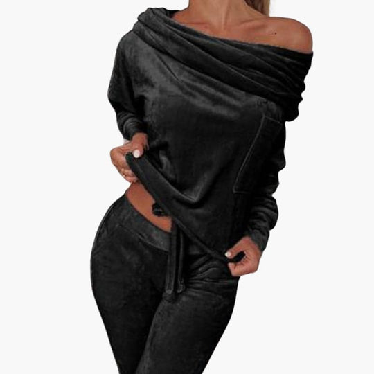 Laura | Chemise douce à manches longues et pantalon pour femme