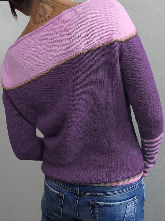 Katharina – Pull Rayé à Manches Longues