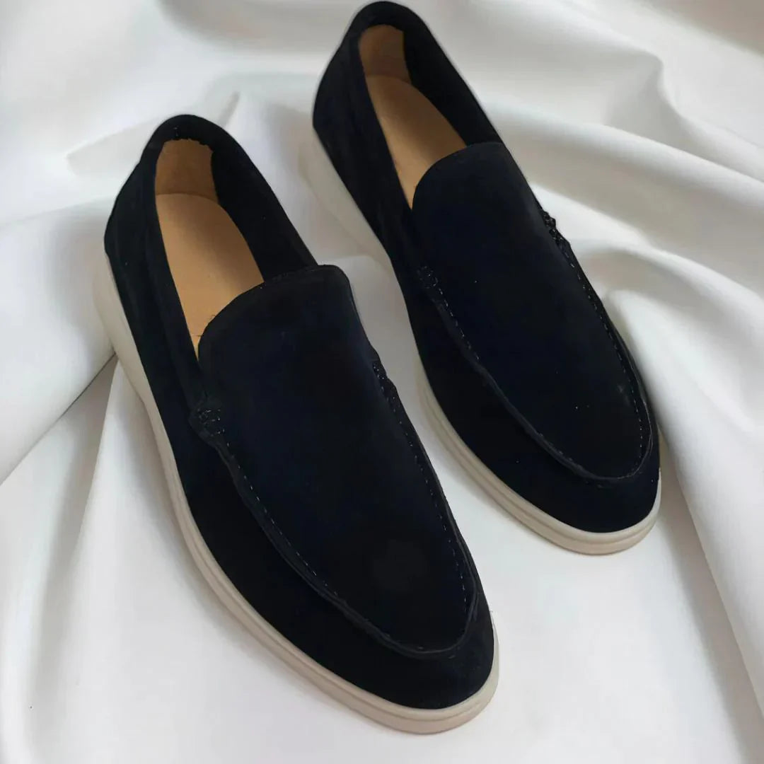 Chaussons élégants en daim