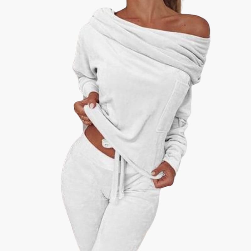 Laura | Chemise douce à manches longues et pantalon pour femme