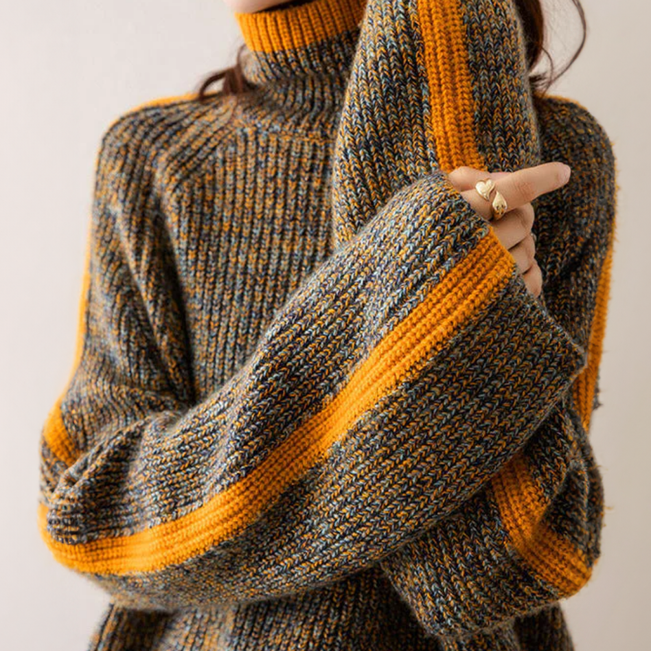 ZOE | PULL EN MAILLE À COL ROULÉ