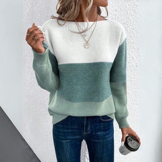Clara - Pull Patchwork Élégant