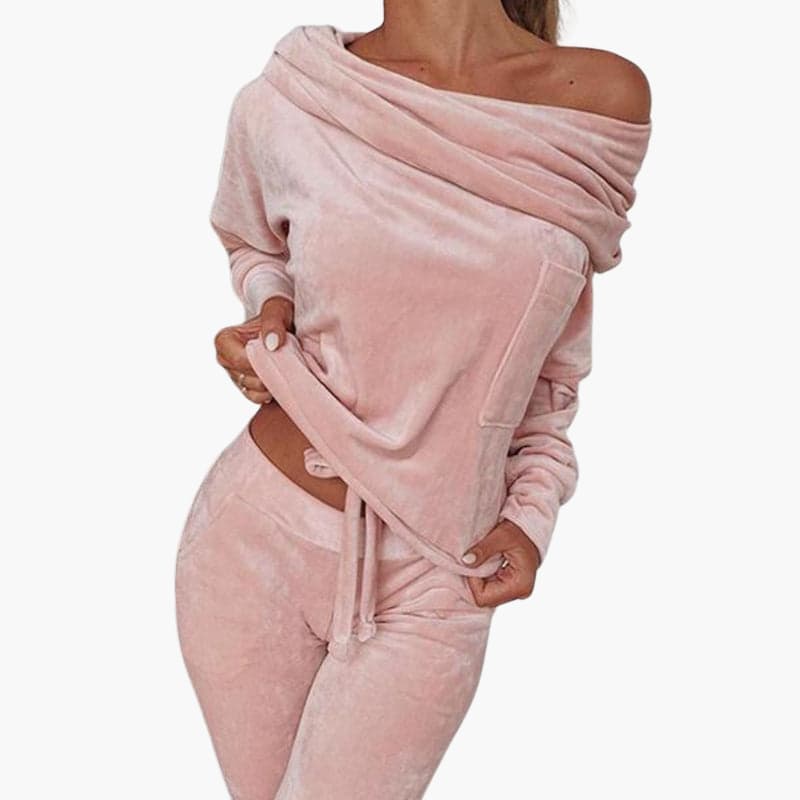 Laura | Chemise douce à manches longues et pantalon pour femme