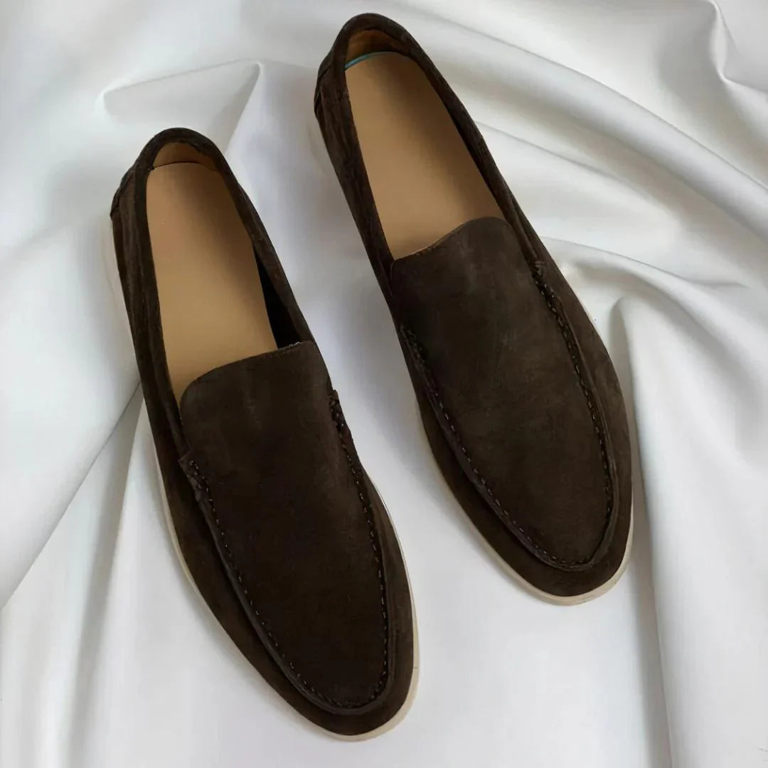 Chaussons élégants en daim