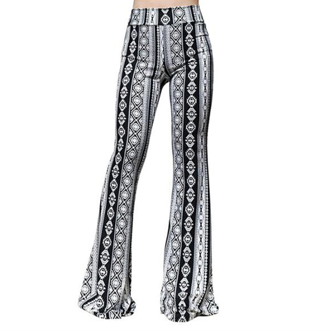Pantalon bootcut léopard