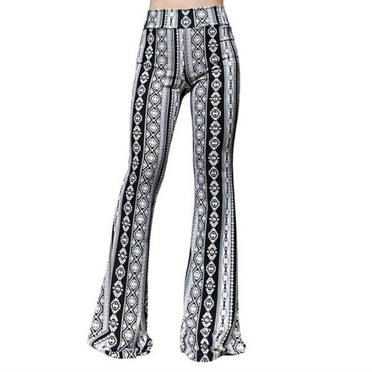 Pantalon bootcut léopard
