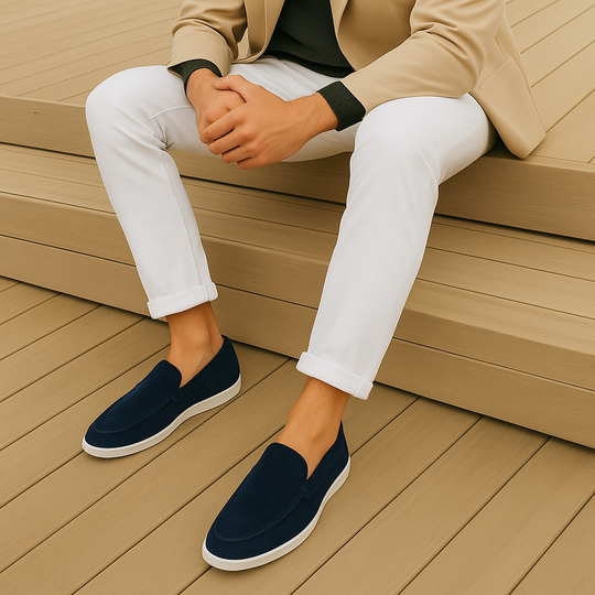 Chaussons élégants en daim