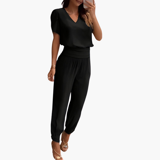 Henriette | Ensemble tendance avec chemisier et pantalon 