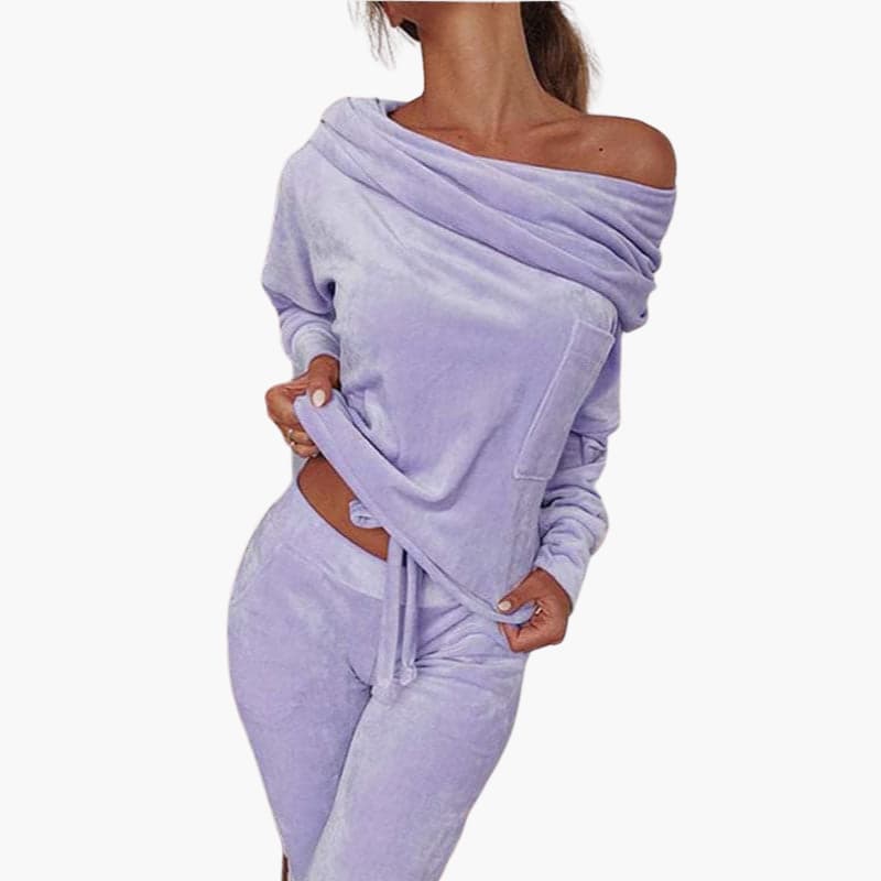 Laura | Chemise douce à manches longues et pantalon pour femme