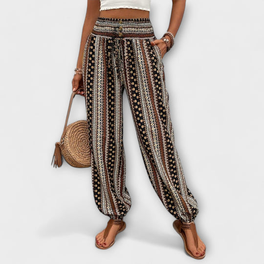 Scarlett - Pantalon graphique ethnique
