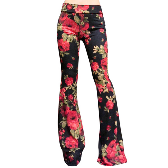 Pantalon bootcut léopard