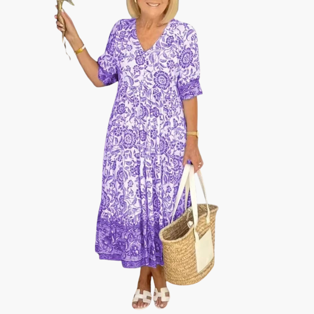 Silke | Boho-Kleid, das deinen Bauch mühelos kaschiert