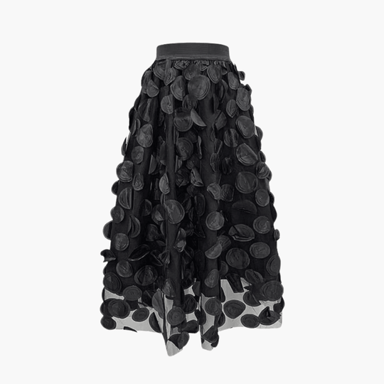 Jupe longue en tulle à pois pour femme – accrocheuse et élégante