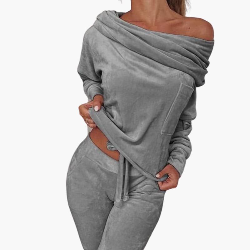 Laura | Chemise douce à manches longues et pantalon pour femme
