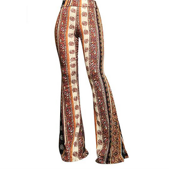 Pantalon bootcut léopard
