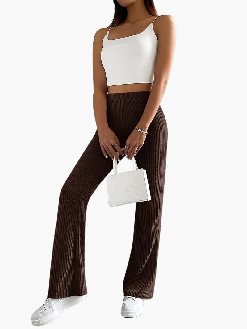 Fee | Pantalon long décontracté taille haute