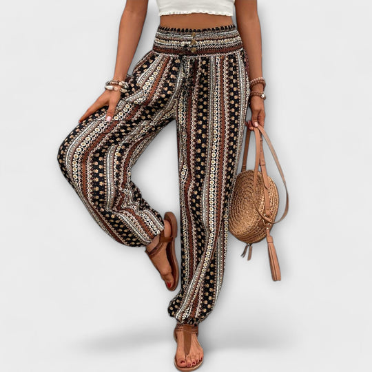 Scarlett - Pantalon graphique ethnique