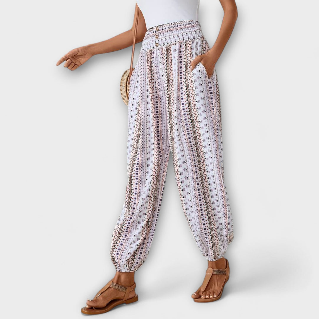 Scarlett - Pantalon graphique ethnique
