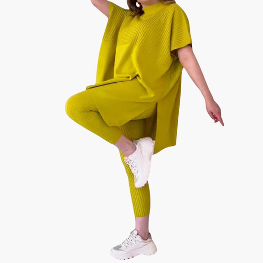 Laura | Ensemble deux pièces en tricot doux