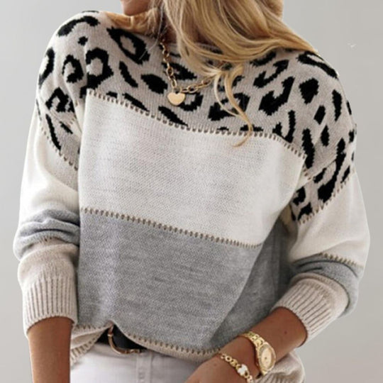 Bernadetta - Pull Léopard Tendance et Confortable