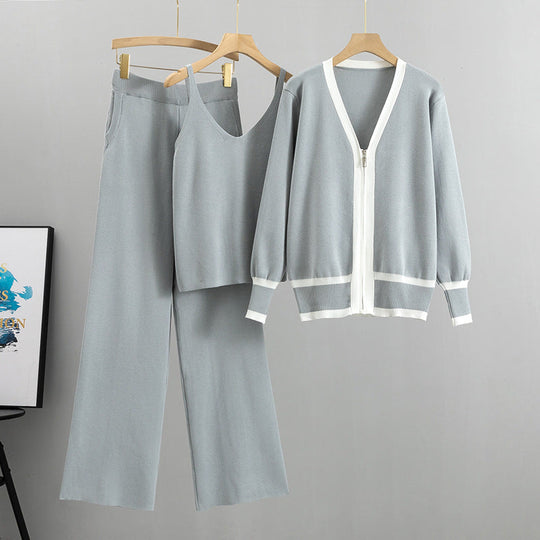 Barbara | Tenue d'automne décontractée en tricot trois pièces