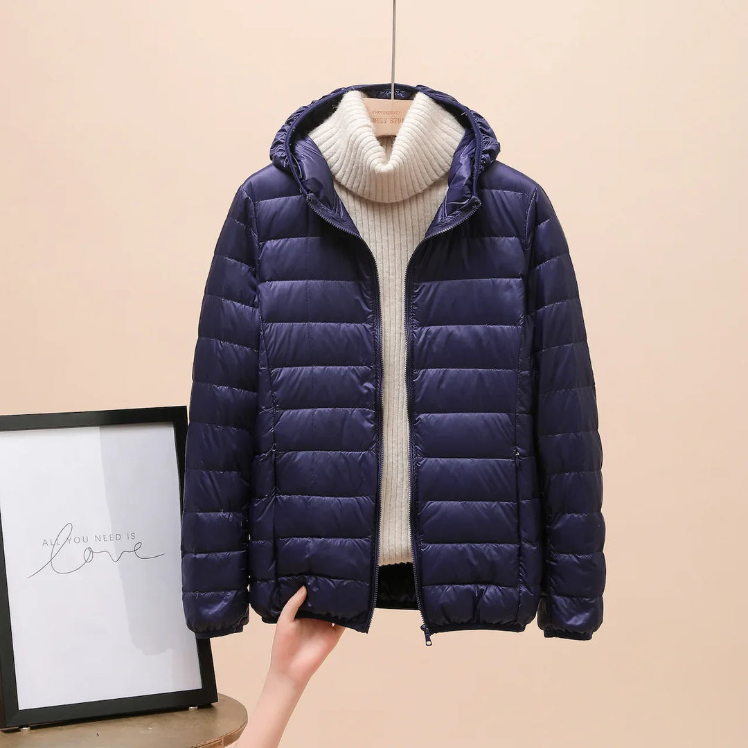 Clémence™ – Doudoune légère imperméable avec capuche