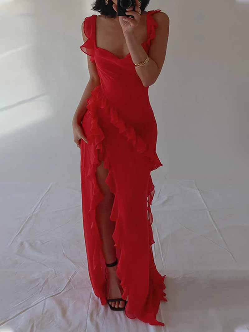 Robe à volants Romina