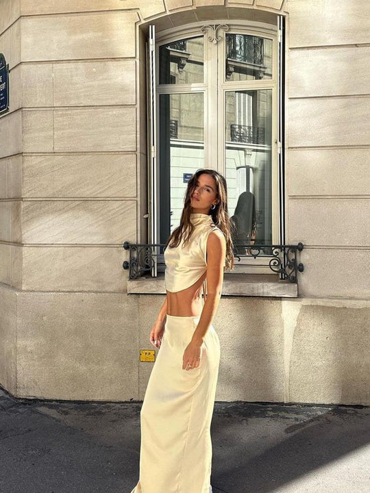 Ensemble satin crème au beurre Marielle
