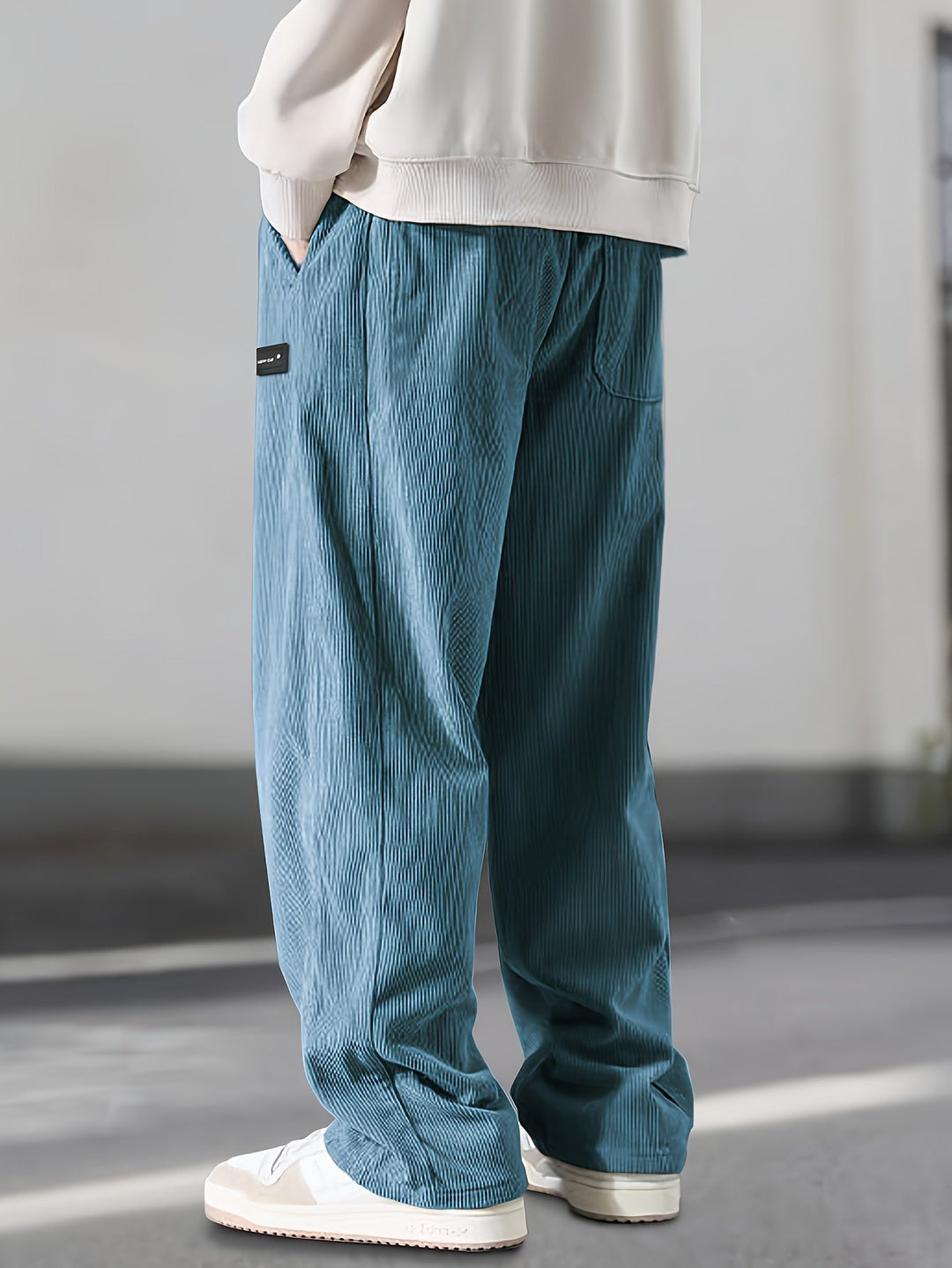 Nouvelle™ | Pantalon droit à taille coulissée avec cordon de serrage